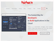 Tablet Screenshot of hidora.com